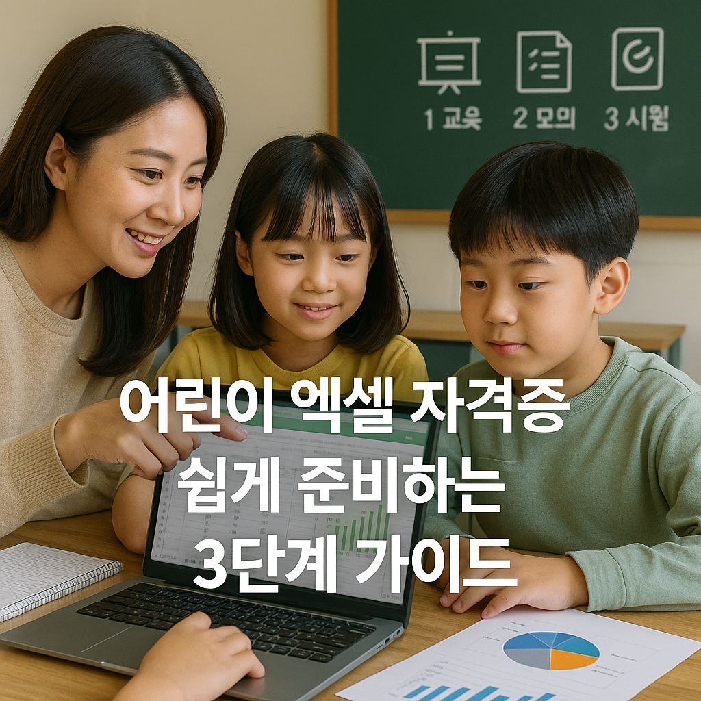 어린이 엑셀 자격증 쉽게 준비하는 3단계 가이드