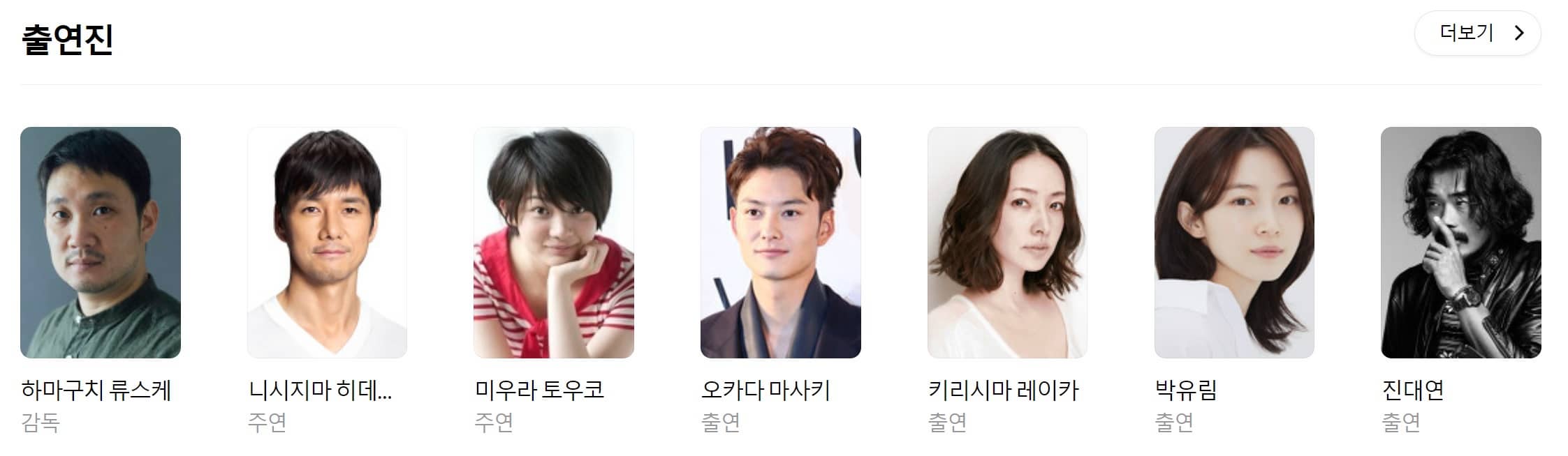 드라이브 마이 카 출연진