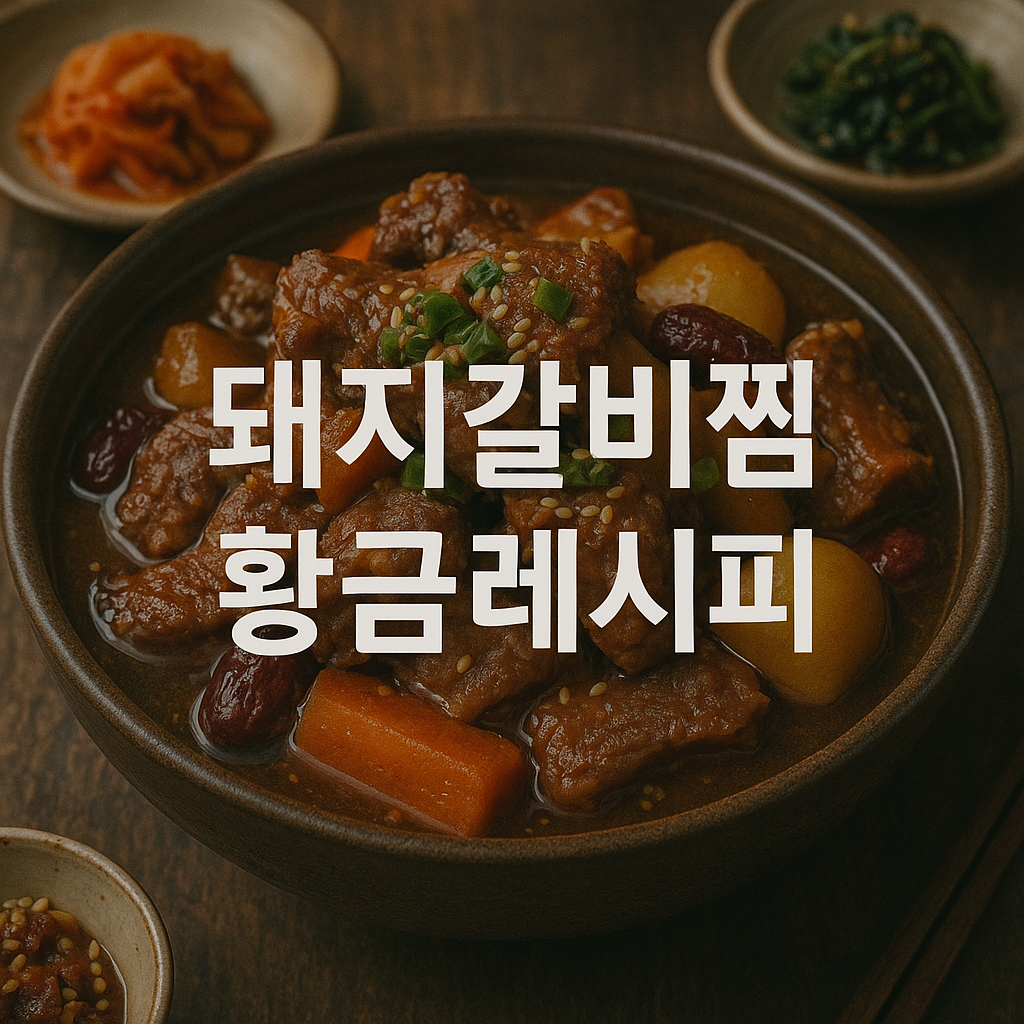 돼지갈비찜 황금레시피