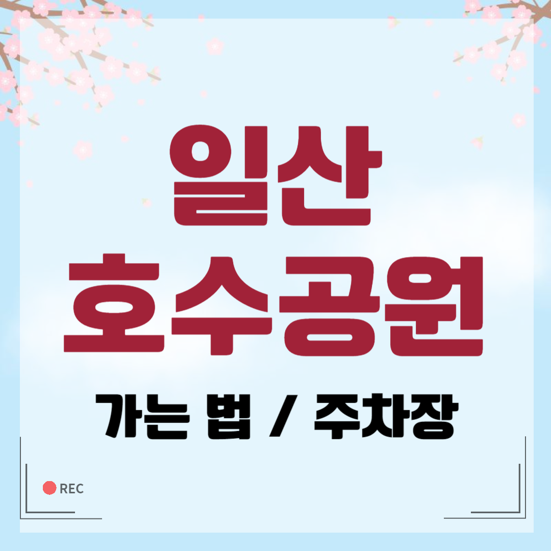 일산호수공원 가는 법 주차장 정보 (서울근교 주말여행 추천)