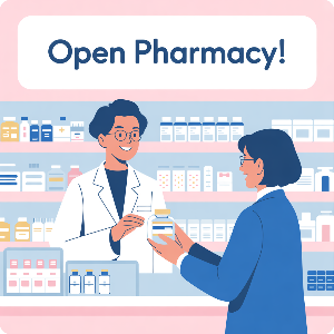 주말 문여는 약국 이미지