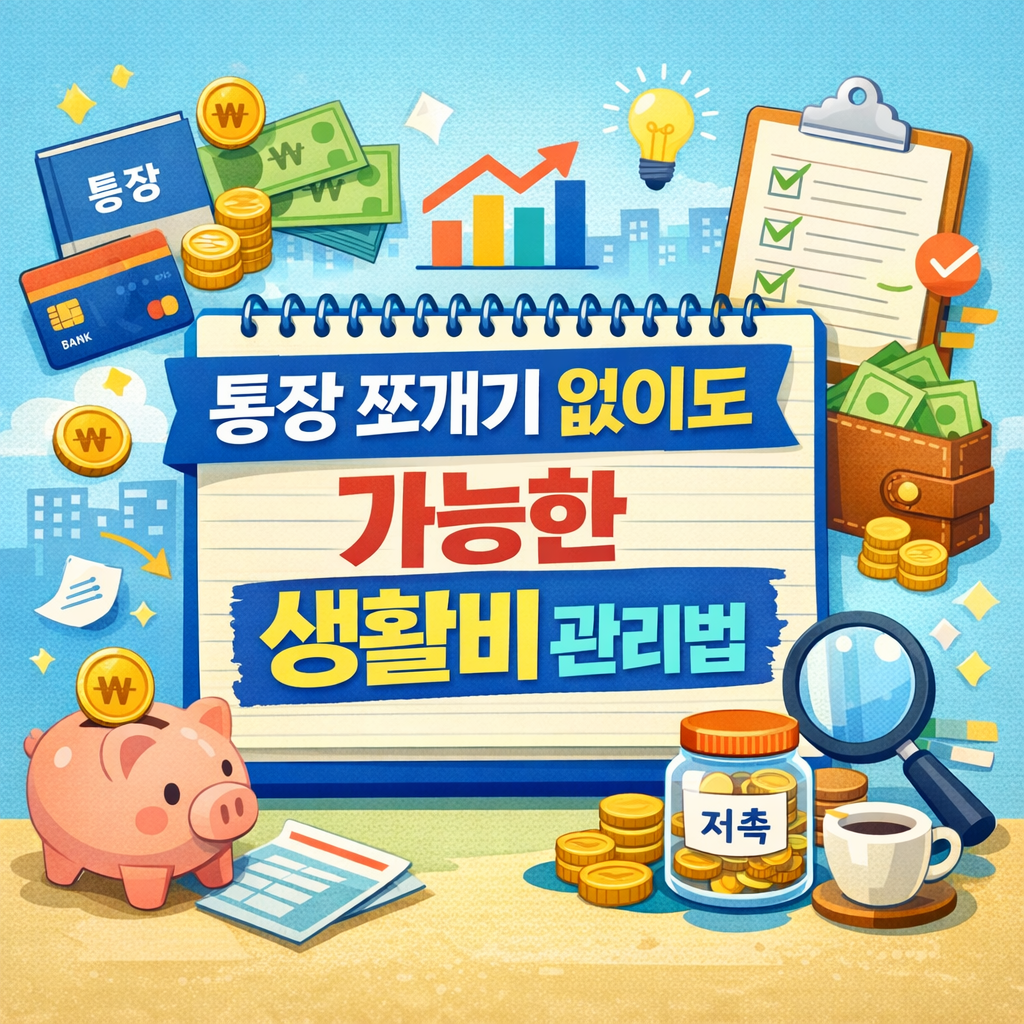 통장 쪼개기 없이도 가능한 생활비 관리법