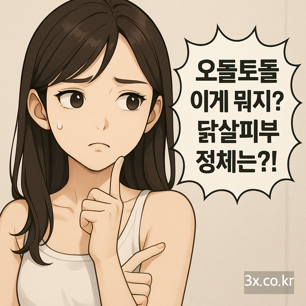 오돌토돌 이게 뭐지? 🧐 닭살피부 정체는?!