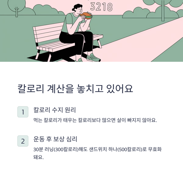 칼로리 계산의 함정에 빠져있다