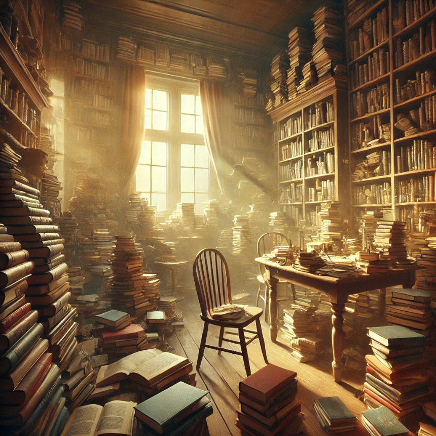 방안에 책이 가득 있는 꿈