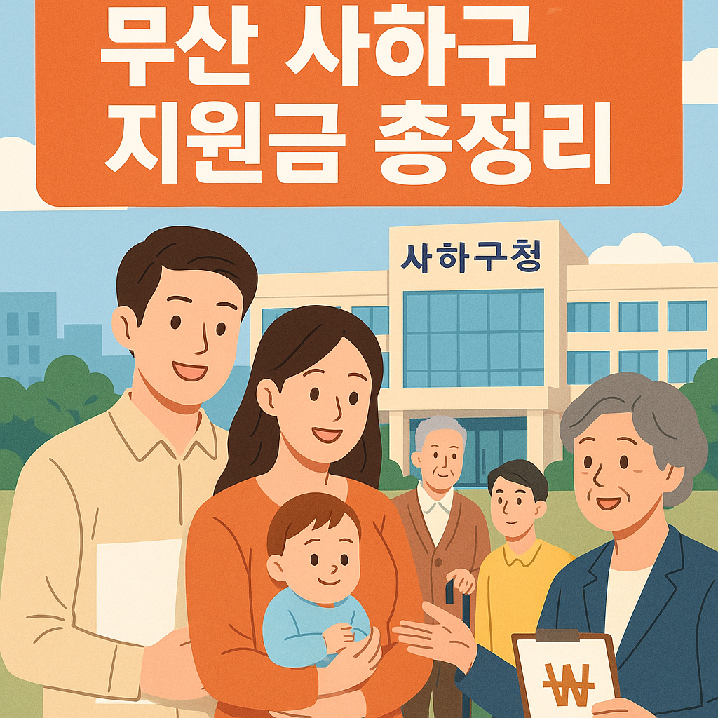 2025년 6월 부산광역시 사하구 지원금 총정리 및 신청방법
