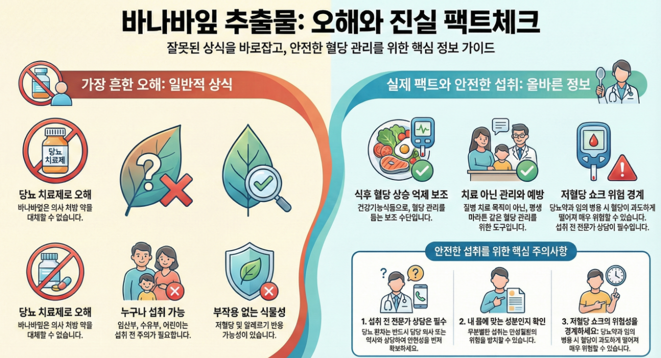 바나바잎 오해와 진실
