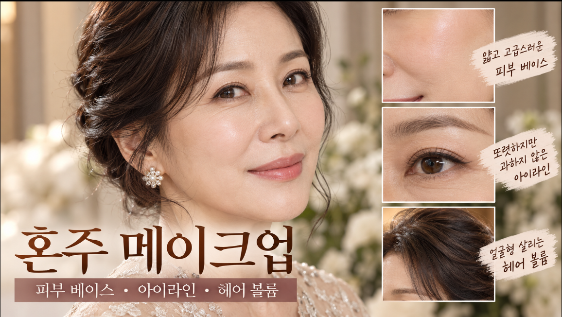 혼주 메이크업 사진