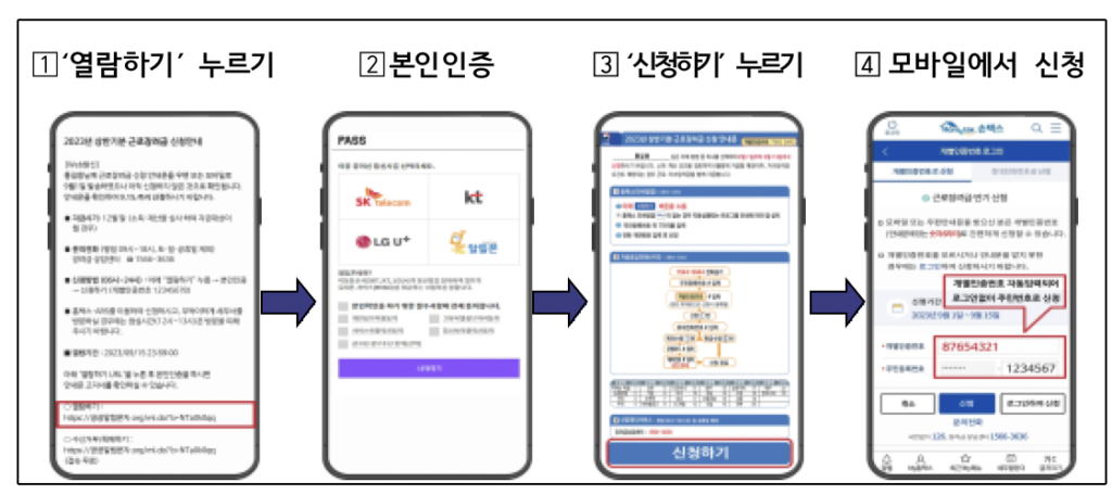 2023 9월 근로장려금 반기신청 방법