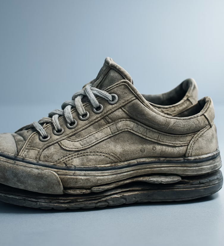 최악의 선택 3: 수명을 다한 낡은 운동화