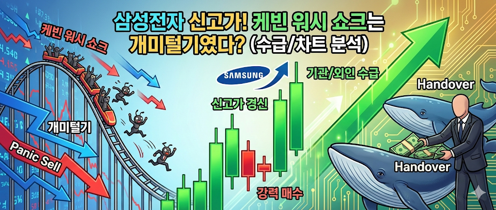 삼성전자 신고가 갱신! '케빈 워시 쇼크'는 개미털기였나? (수급/차트 정밀 분석)