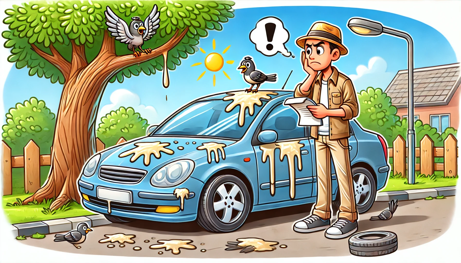 새똥이-떨어져-남감해-하는-남자