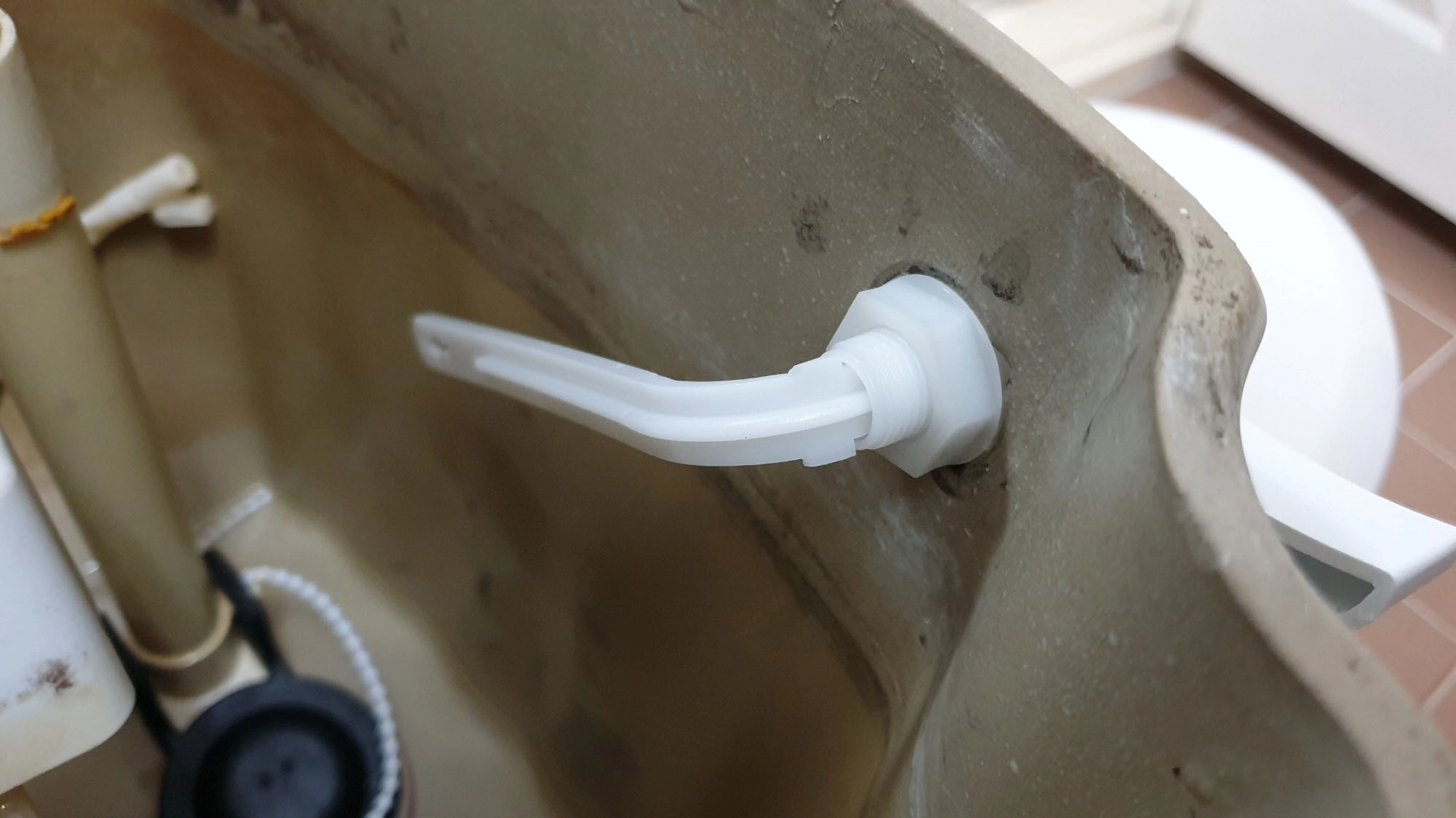 변기 물탱크 손잡이 고정 모스