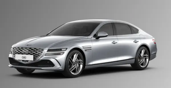 제네시스g80 세빌 실버 색상 차량