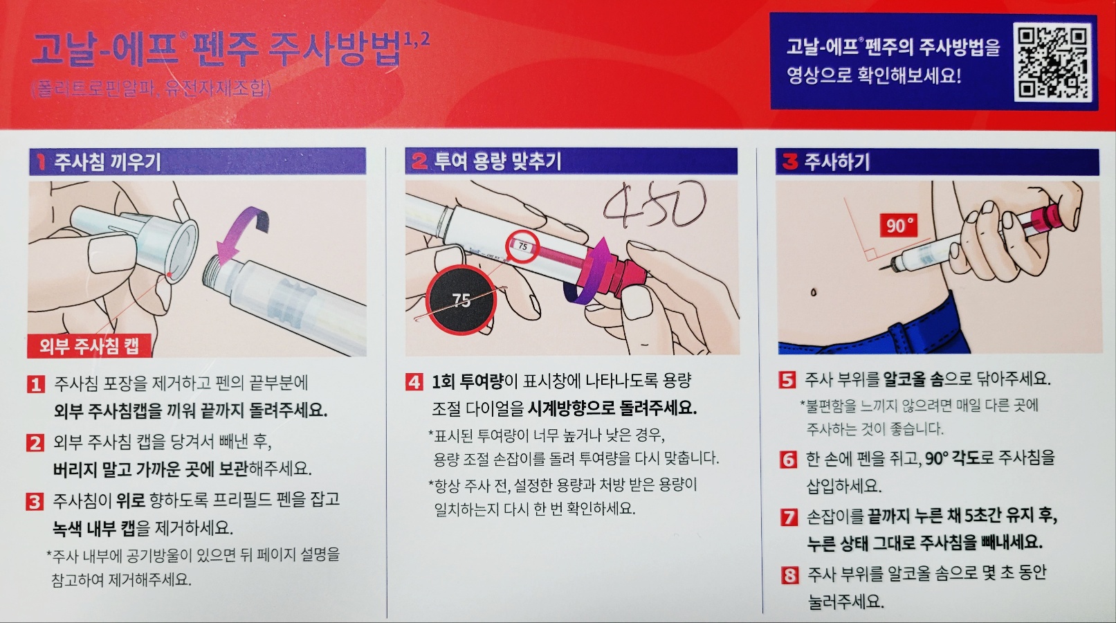 고날 에프 주사방법