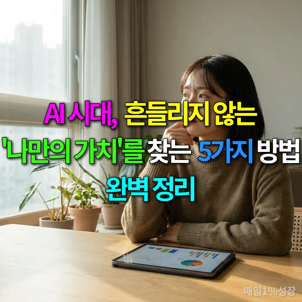 AI 시대에 자신의 가치를 찾아 고민하는 한국 여성