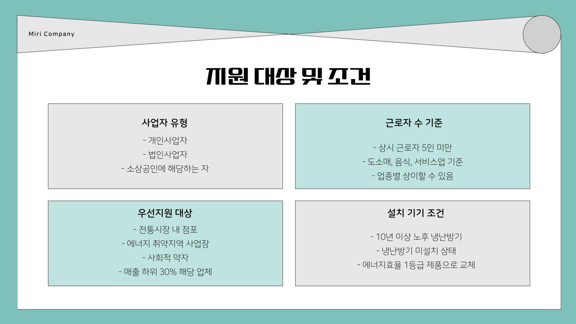 소상공인 냉난방기 지원