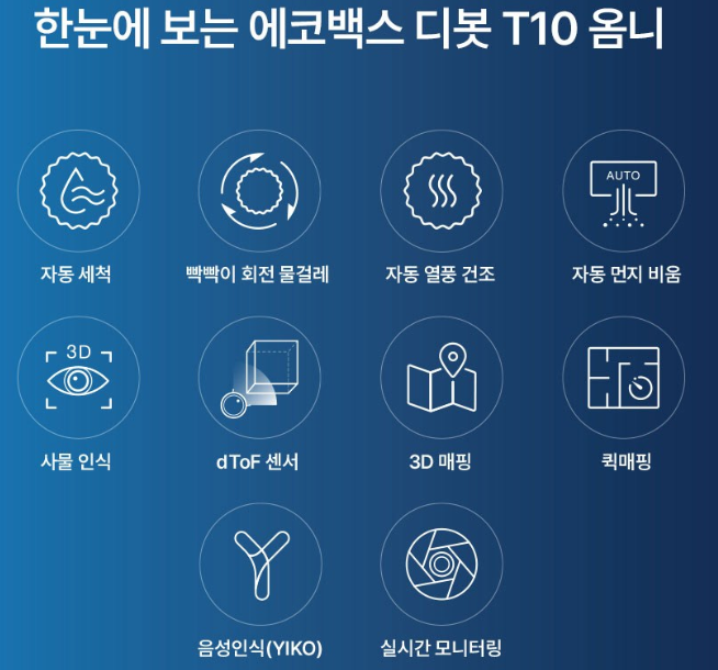 에코백스 디봇 T10 옴니 기능