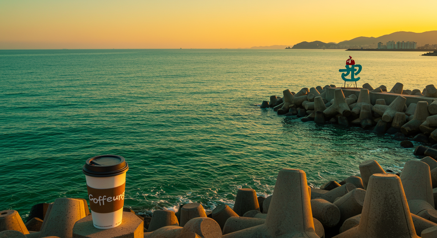 강릉 안목해변 커피거리