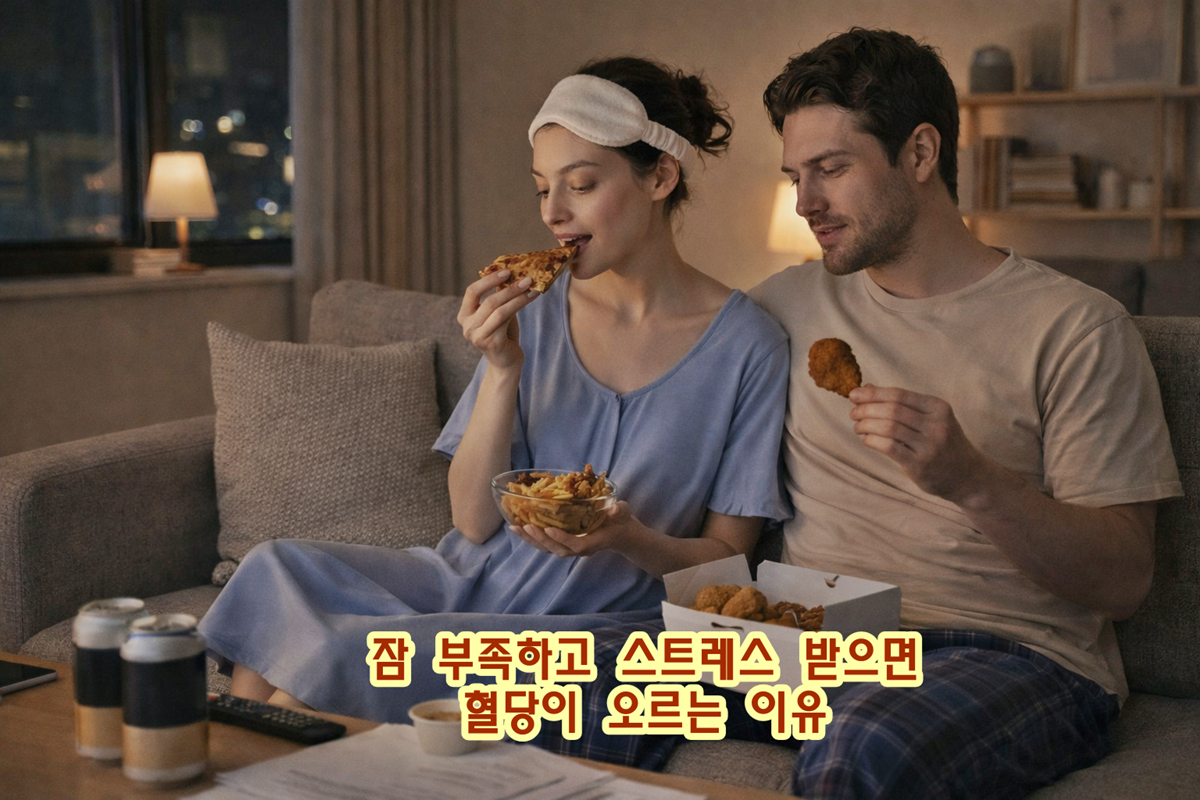 식후혈당을 올리는 의외의 원인: 수면 부족, 스트레스, 야식의 영향