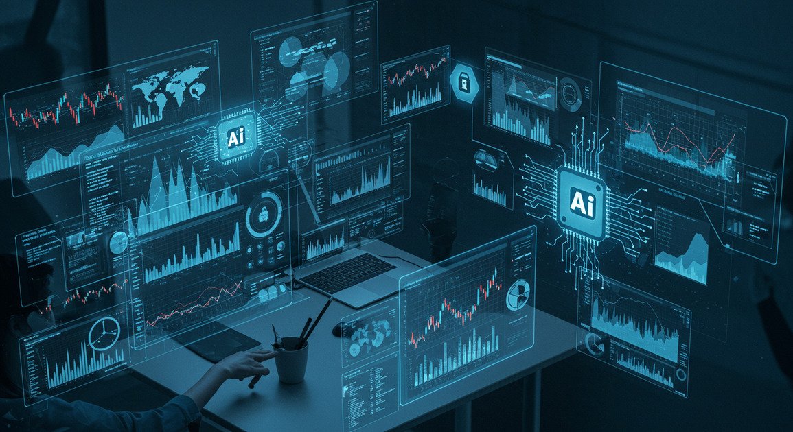 AI 포트폴리오 관리하는 이미지