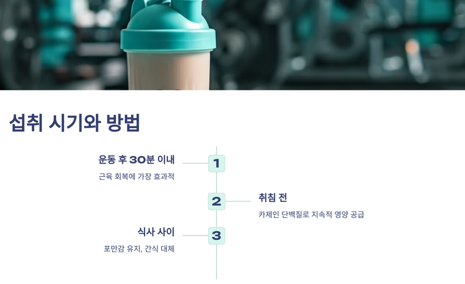 섭취 시가와 방법