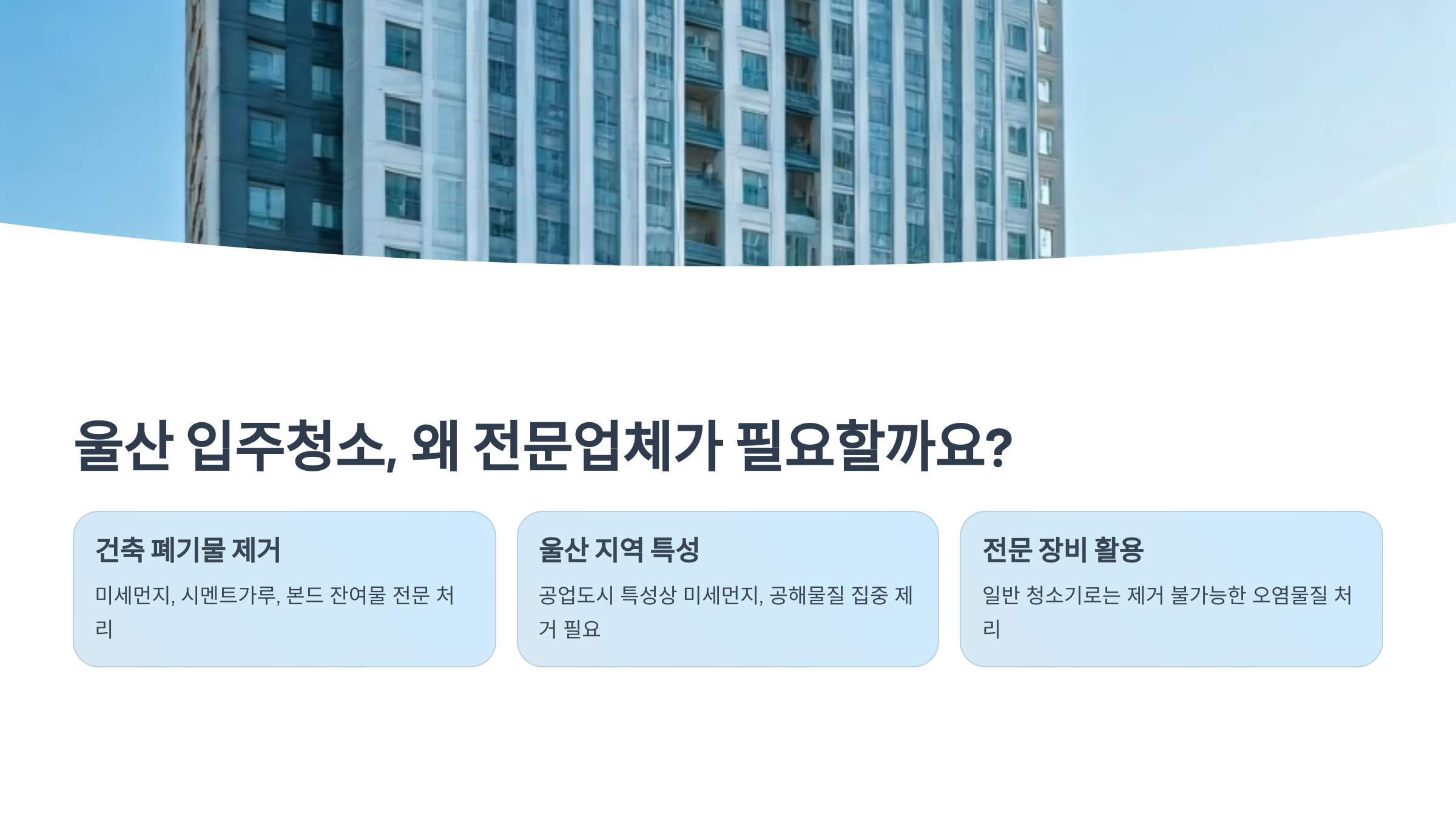 울산 입주청소 전문가의 필요성