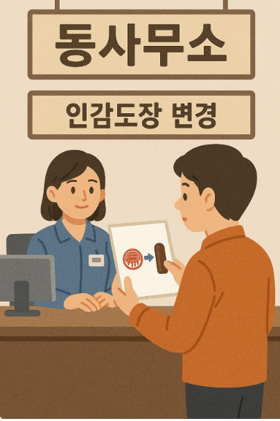 동사무소인감도장변경AI이미지