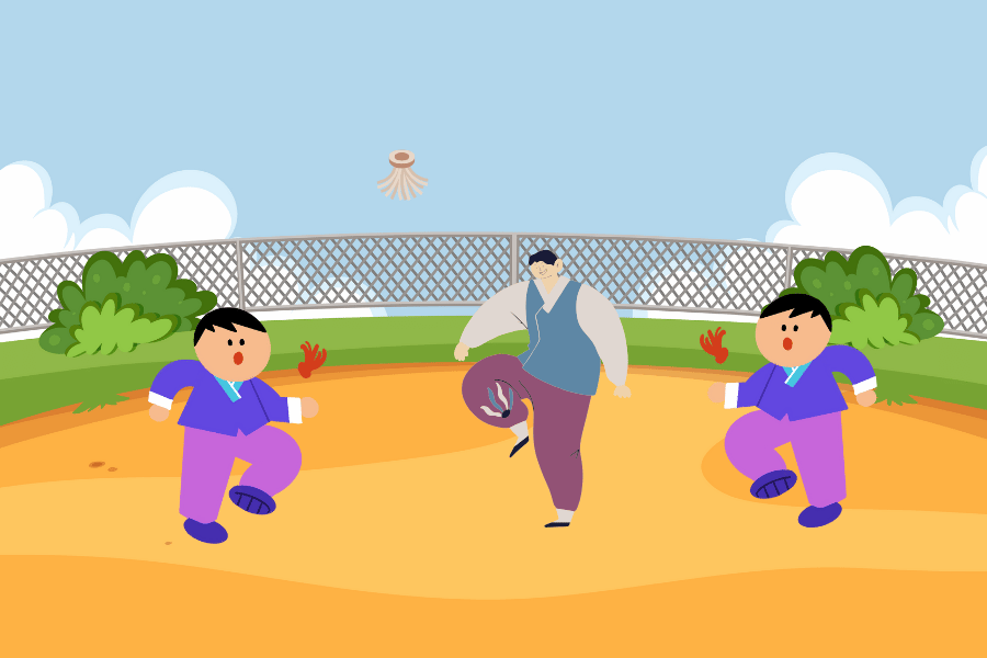 전통놀이 제기차기