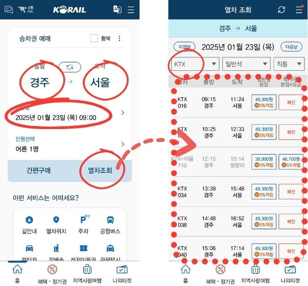 KTX 경주역 주차장 정보 요금, 할인, 실시간 주차 현황과 KTX 시간표