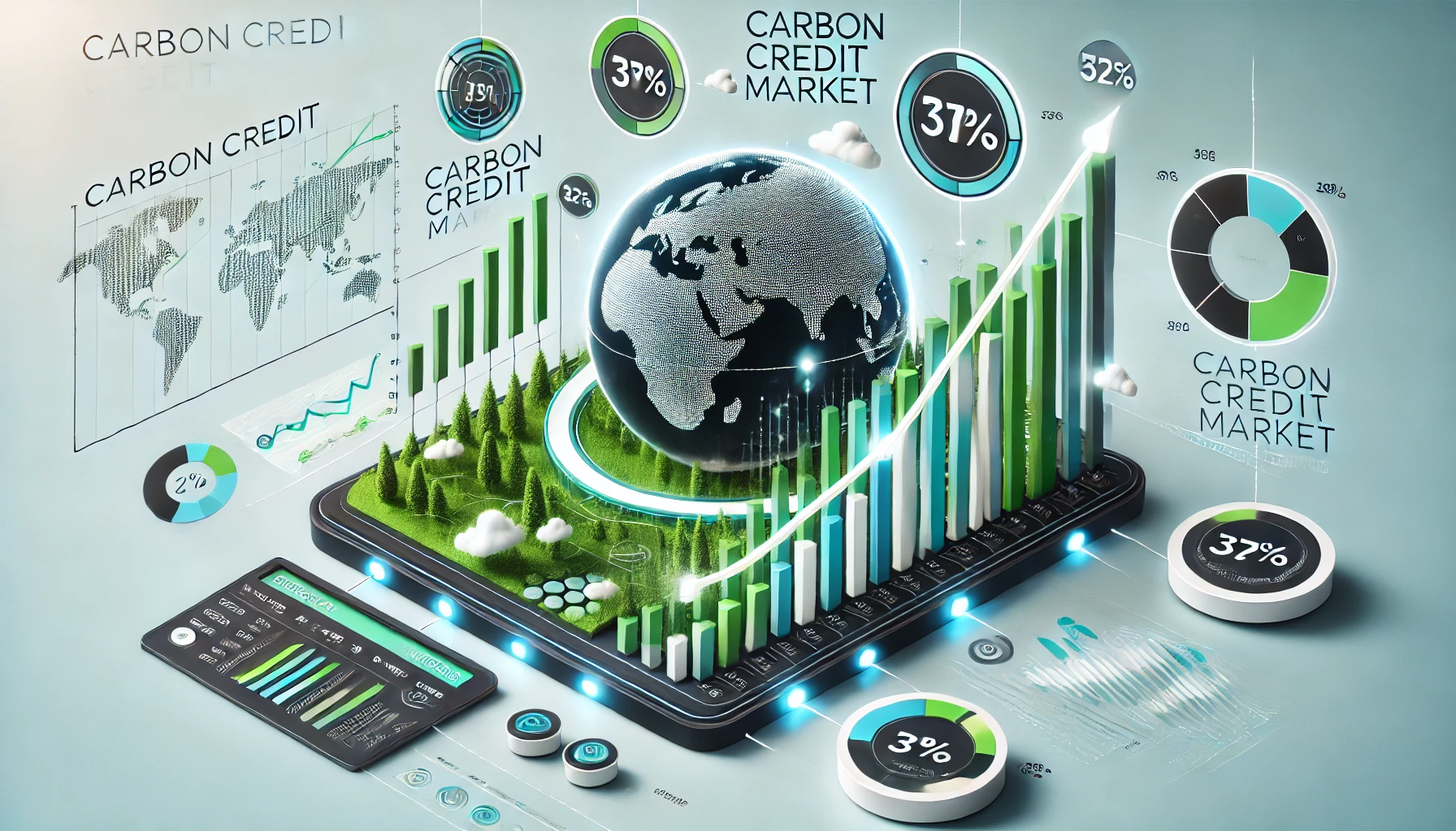 탄소배출권 시장 성장 추이 차트