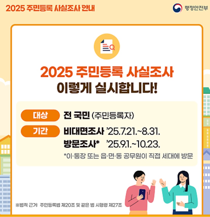 2025 주민등록 사실조사-사진