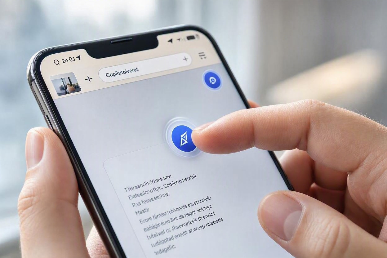 A mobile browser screen displaying the Copilot AI summarization tool in action.