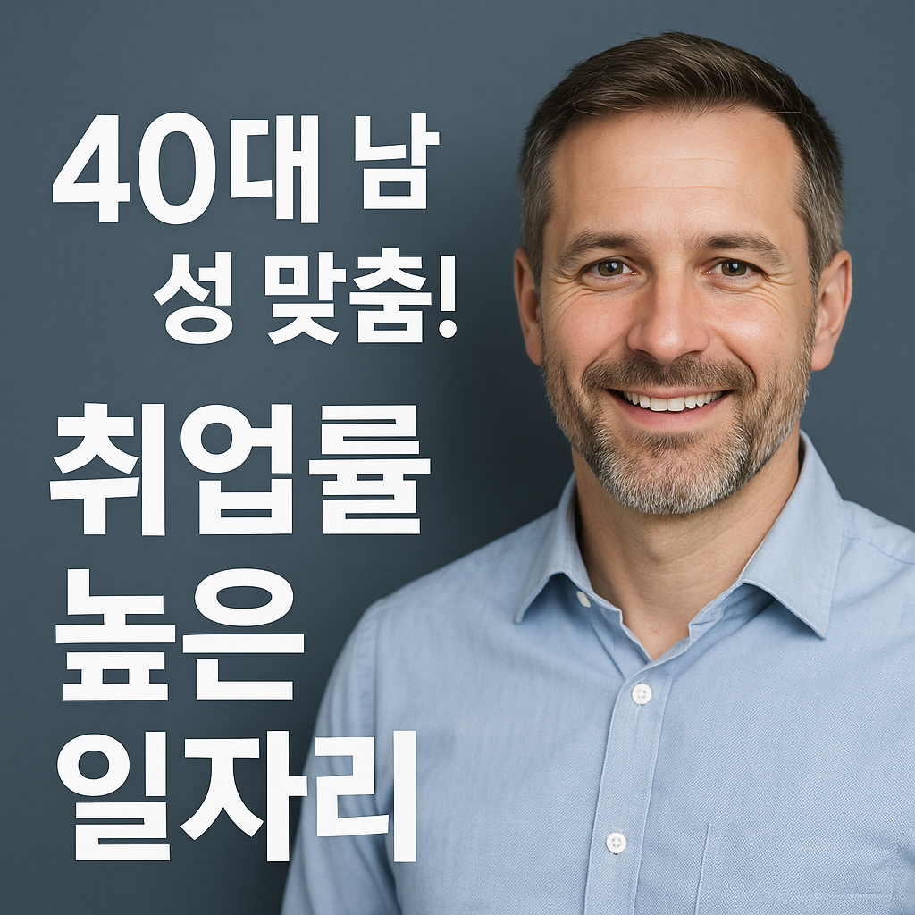 40대 남성 맞춤! 취업률 높은 일자리 TOP10 총정리