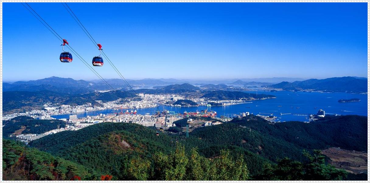 운행중인 통영케이블카