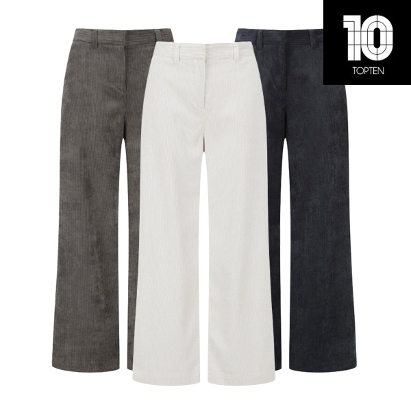 탑텐 여성 더 웜 와이드 코듀로이 팬츠 MSC4PP2203