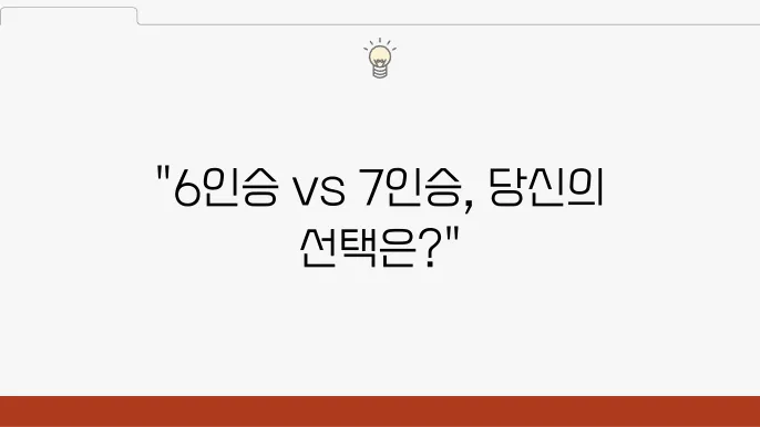 2024 현대 제네시스 GV80 6인승 7인승 차이