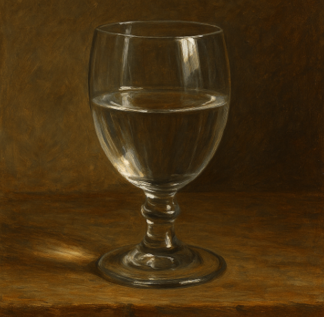 유리잔에 반사된 빛의 과학