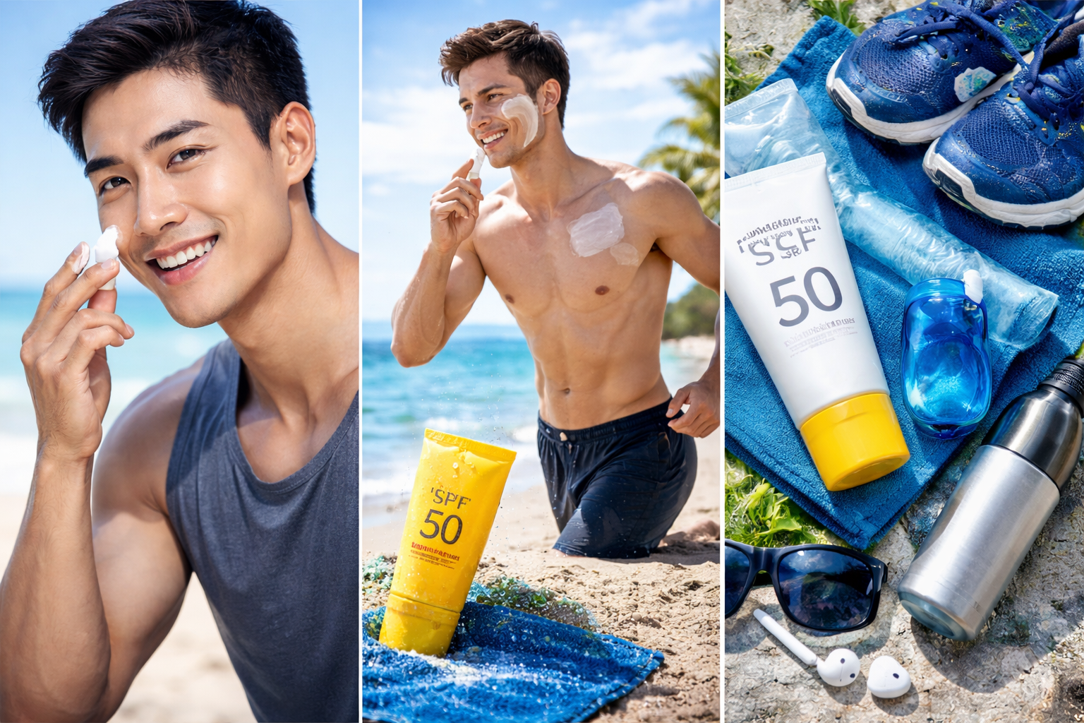 러닝 선크림 필수 이유 (남성 피부관리, 자외선 차단, 워터프루프)