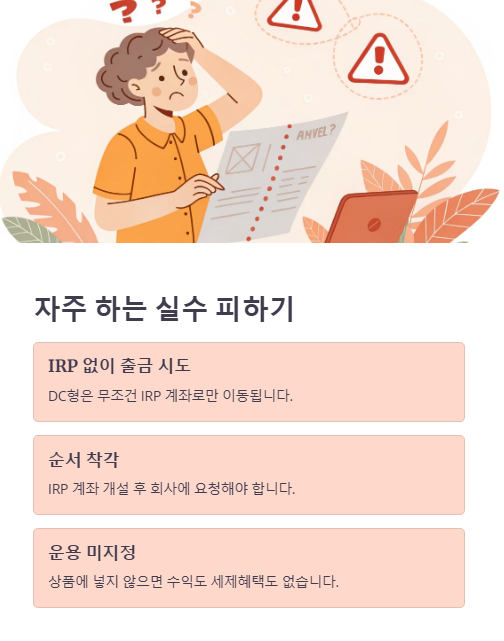 자주 하는 실수 피하기