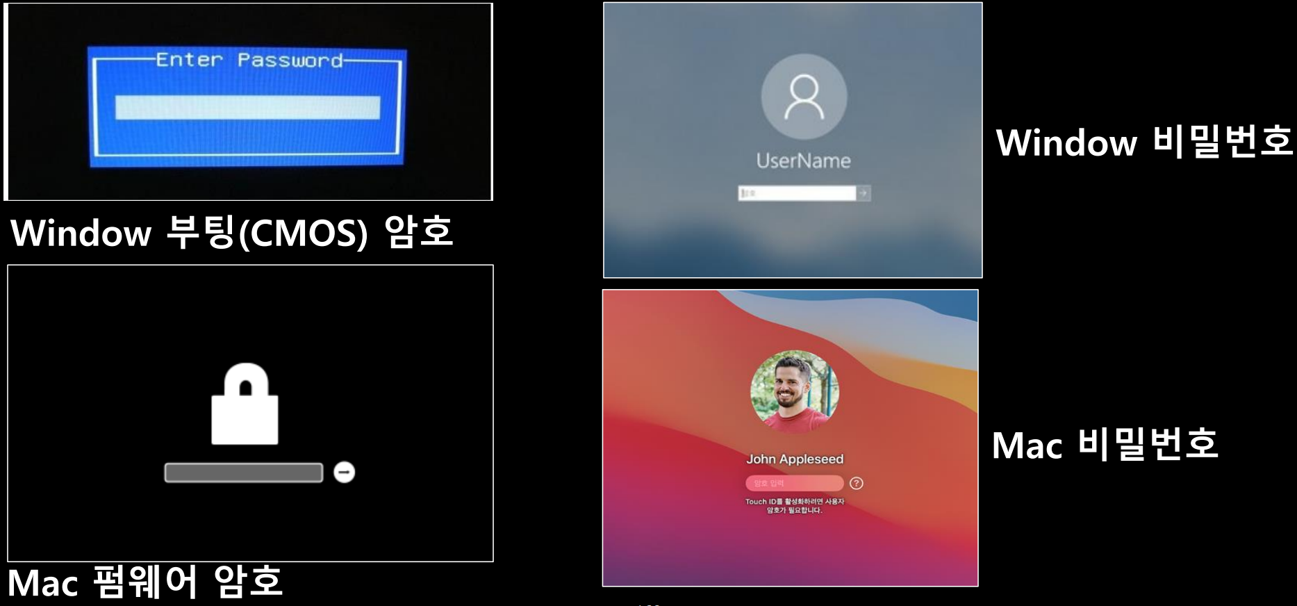 PC비밀번호 설정