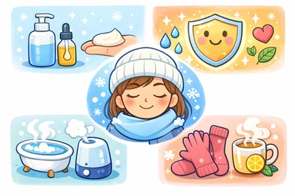 겨울철 피부 보습과 장벽 관리 모습8