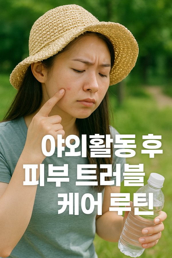 야외 활동 후 피부 트러블 케어/gpt