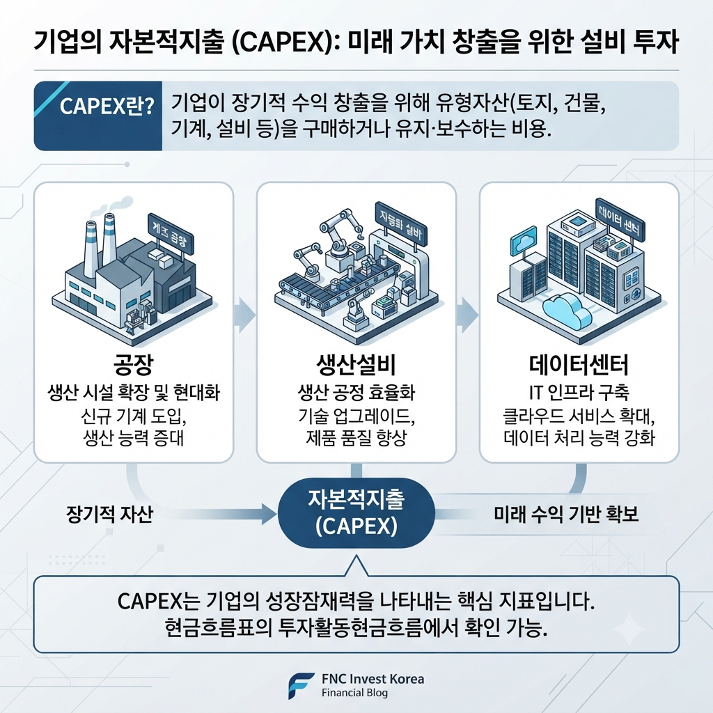 영업현금흐름에서 CAPEX를 차감해 FCF를 이해하는 구조