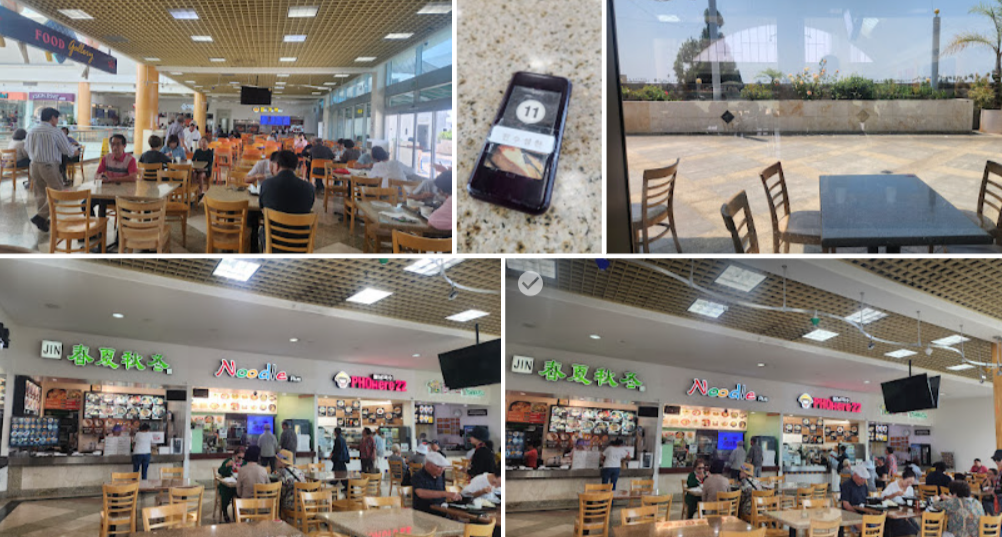 푸드 코트 전제적 이미지 (다른 입점해 있는 가게 포함)