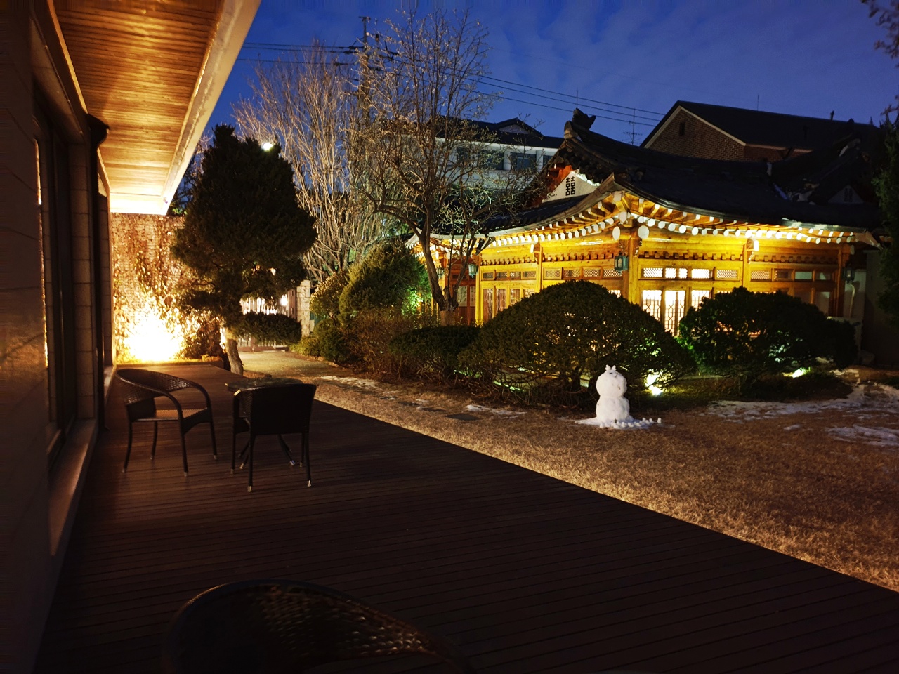 정원 야경