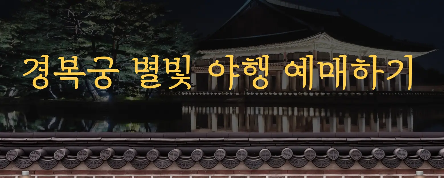 별빛야행-예매