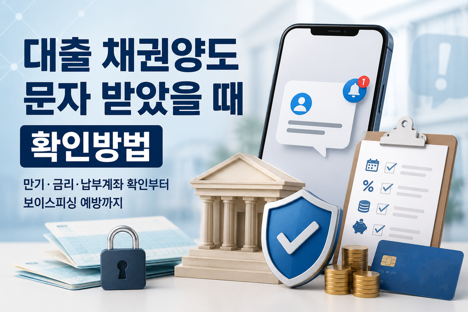 대출 채권양도 문자 받았을 때 확인방법｜만기&middot;금리&middot;납부계좌 확인부터 보이스피싱 예방까지 관련 사진