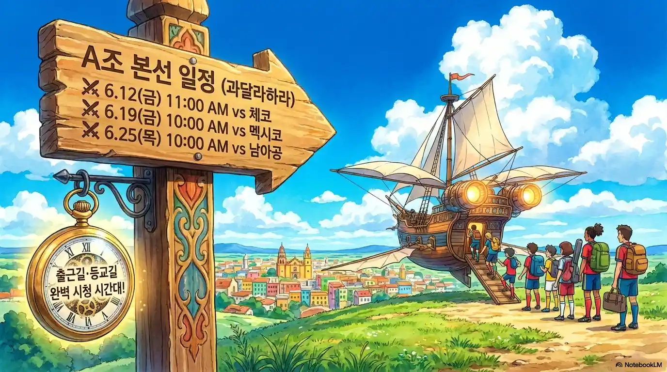 월드컵 A조 본선 경기 일정