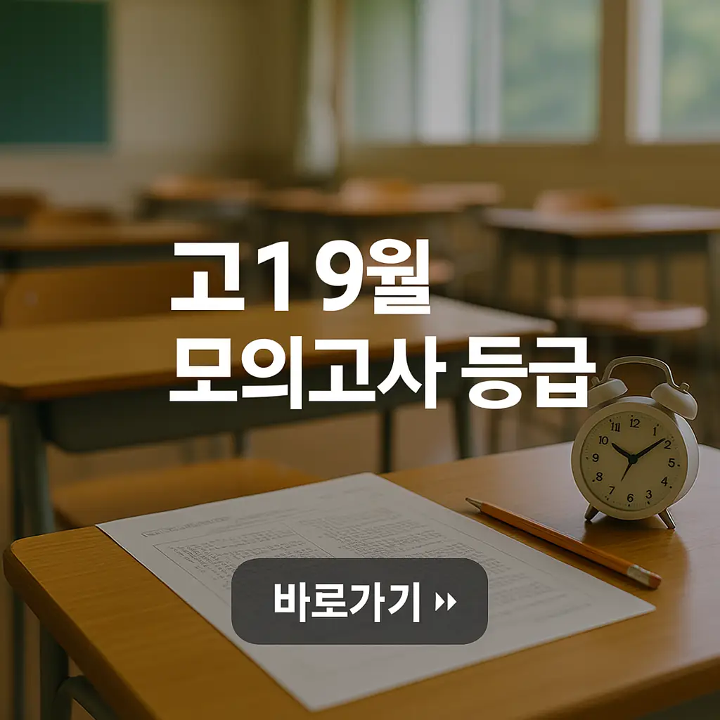 2025년 고1 9월 모의고사 등급컷, 정답 및 해설
